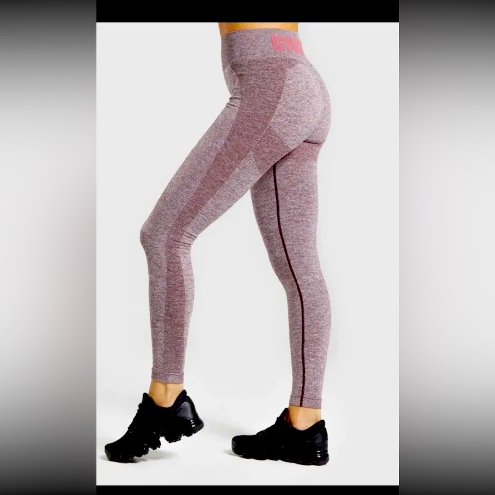 Gymshark Flex High Waisted Leggings - Berry/Rose EXTRA SMALL